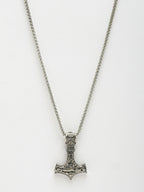 NVR Men's Silver-Plated Stainless Steel Pendant with Chain | Grocsy