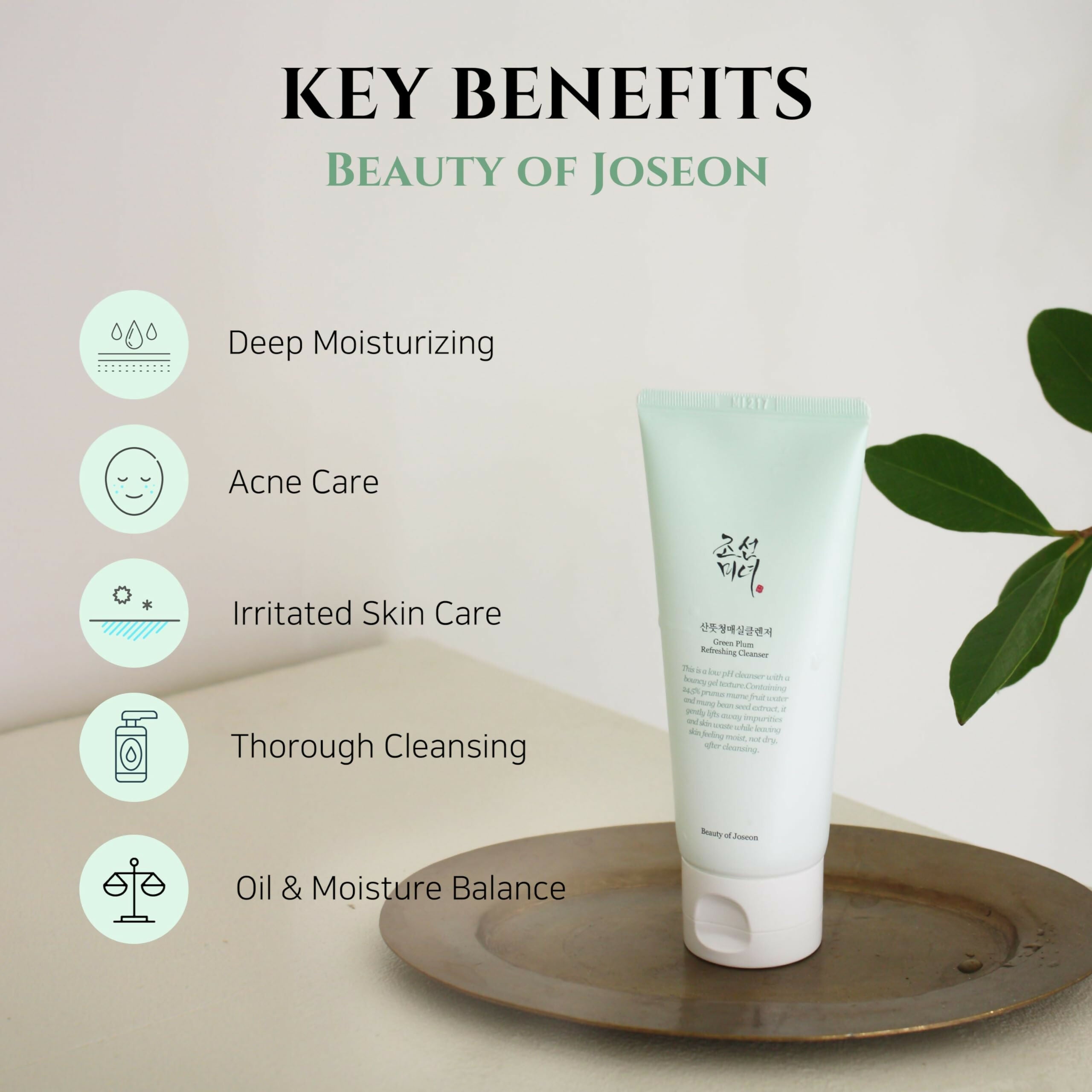 Beauty of Joseon Green Plum Refreshing Cleanser - Korean Skincare | Grocsy