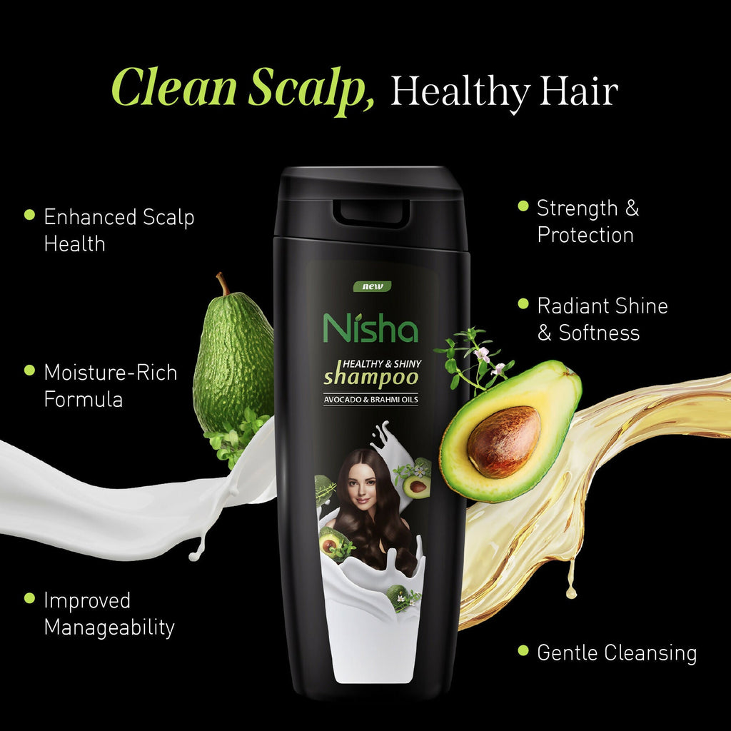 Nisha Avocado And Brahmi Oil Shampoo For Women & Men | Grocsy