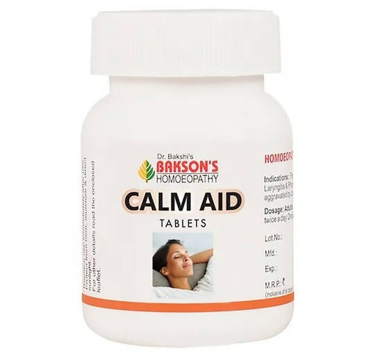 Bakson's Homeopathy Calm Aid Tablets | Grocsy