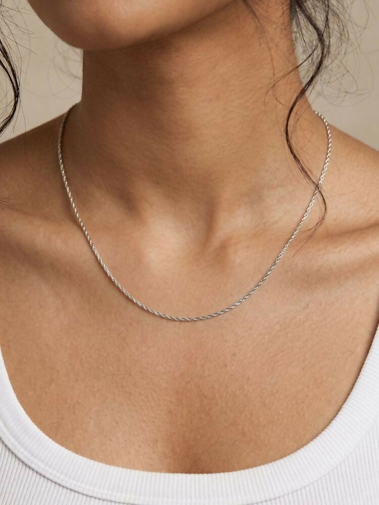 NVR Women German Silver Oxidised Chain | Grocsy