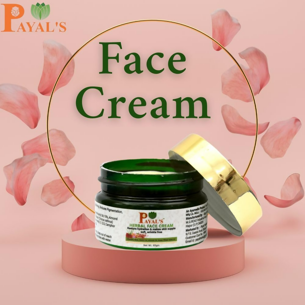 Payal's Herbal Face Cream Hydrating and Wrinkle-Free Formula | Grocsy
