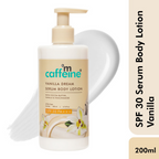 mCaffeine Vanilla Dream Serum Body Lotion SPF 30 PA+++ For 72 hrs Deep Moisturization | Grocsy