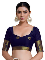 Mimosa Women's Pink Mysore Silk Crepe Saree | Grocsy