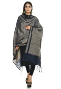 Mominos Fashion Moeza Handloom Cotton Navy Blue Dupatta For Women | Grocsy