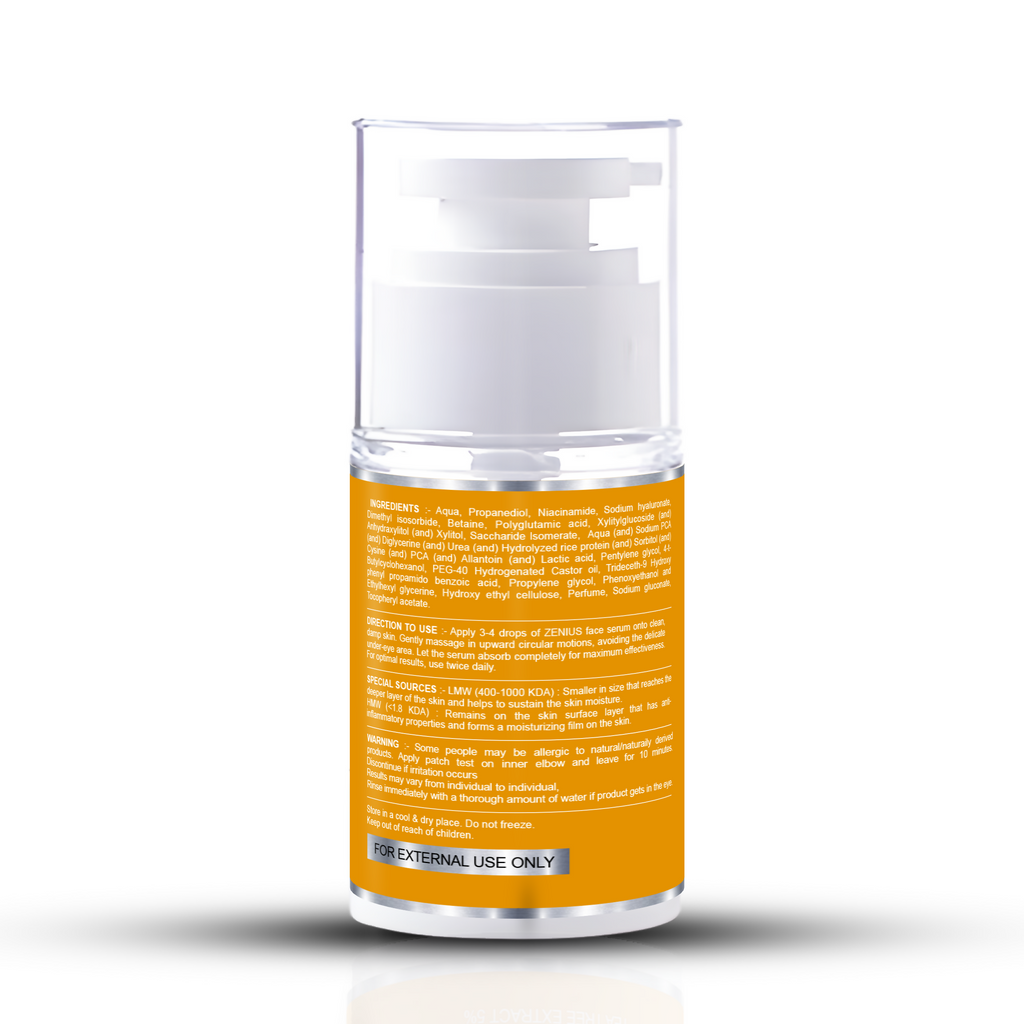 Zenius Hyaluronic Acid Serum for Hydrated Skin | Grocsy