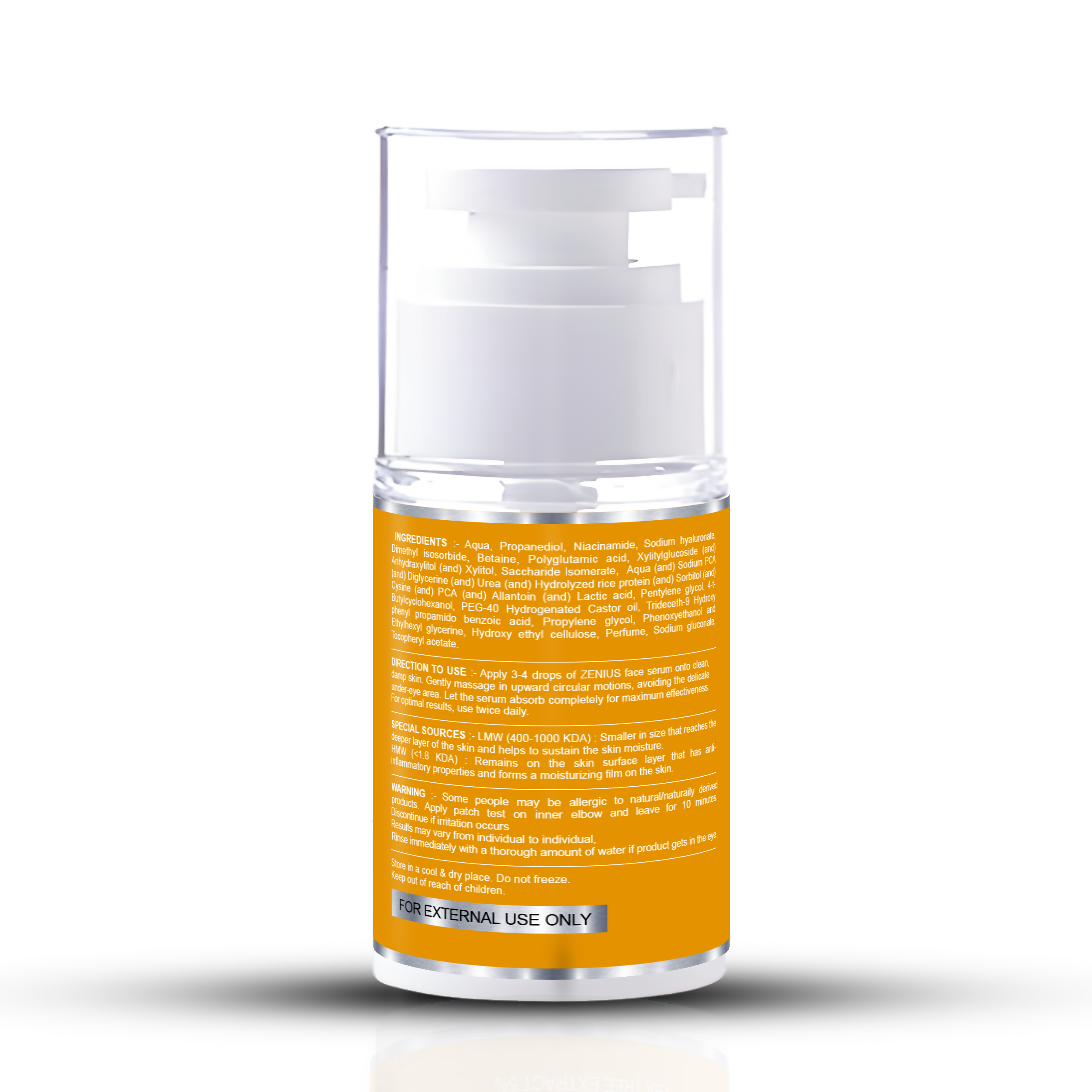 Zenius Hyaluronic Acid Serum for Hydrated Skin | Grocsy