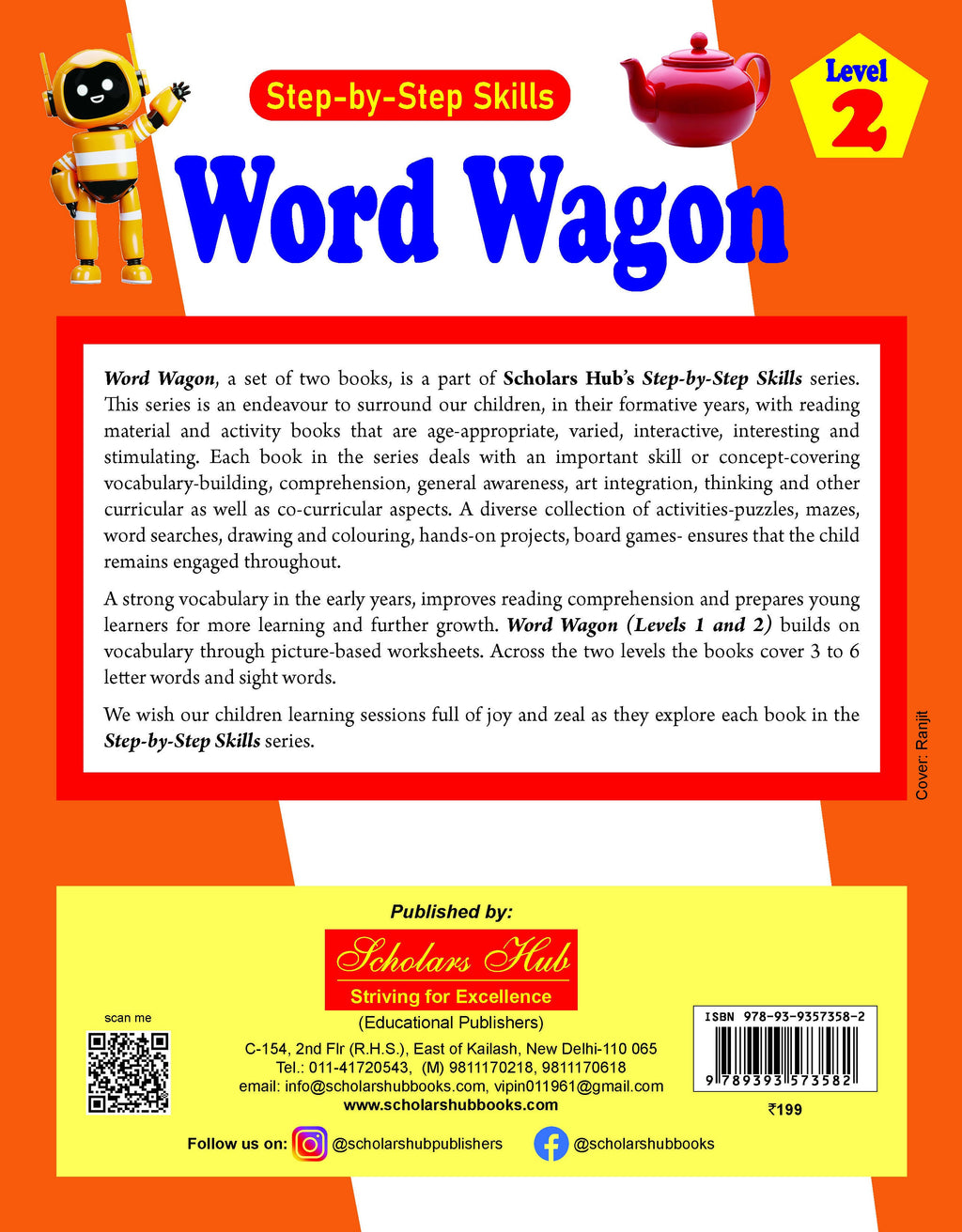 Step By Step Skills Word Wagon-2(Tearble Colourful Worksheets) | Grocsy