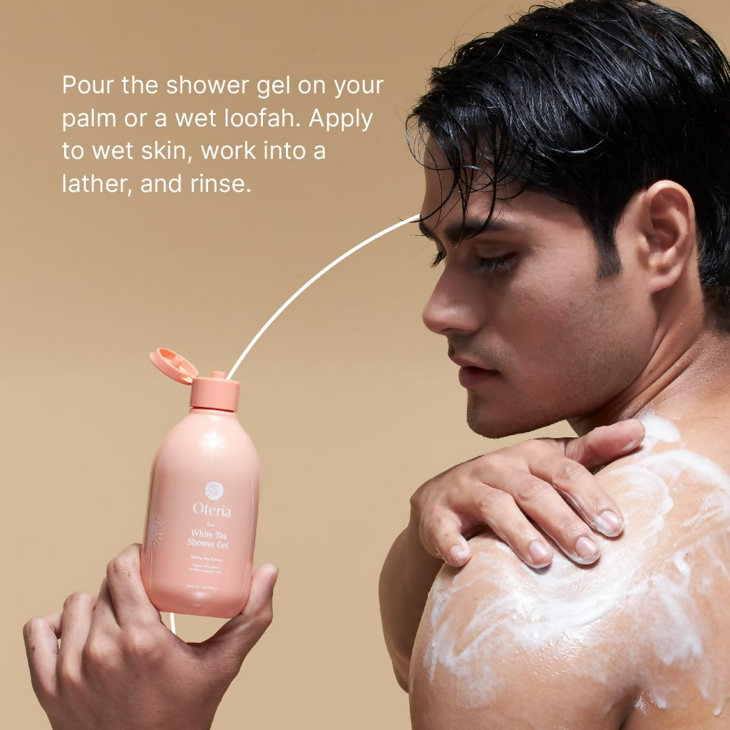 Oteria White Tea Body Shower Gel For Sun-Damaged Skin Suitable For All Skin Types | Grocsy