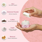 Globus Naturals Rice & Sugar Revival Face Scrub, For Korean Glass Skin | Grocsy