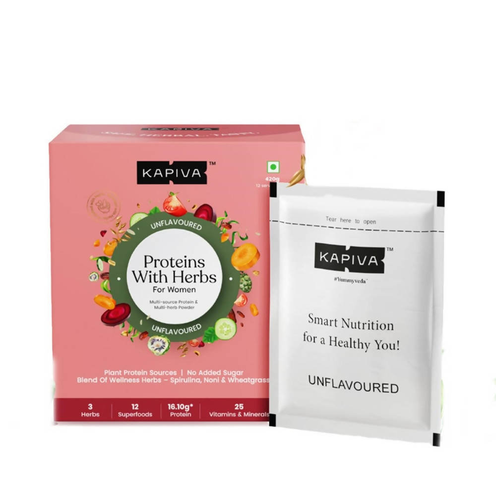 Kapiva Ayurveda Proteins with Herbs - Unflavoured | Grocsy