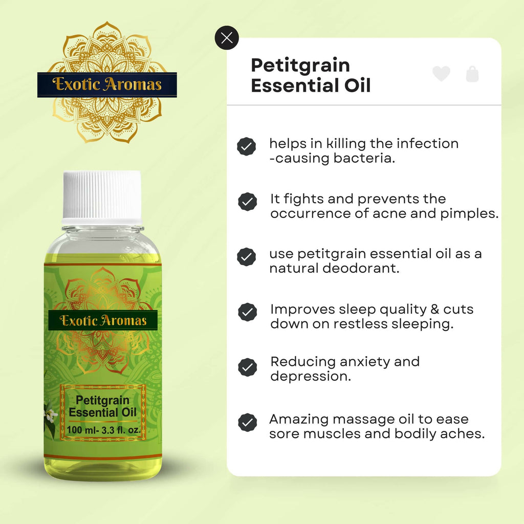 Exotic Aromas Petitgrain Essential Oil | Grocsy