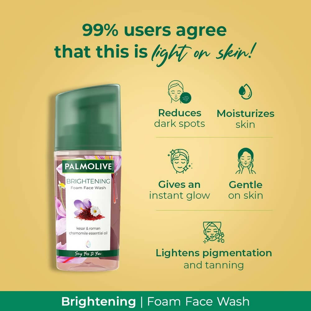 Palmolive Brightening Foam Face Wash | Grocsy