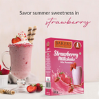 BAKERS Premium Milk Shake Mix - Vanilla, Rose, Pista & Strawberry | Grocsy