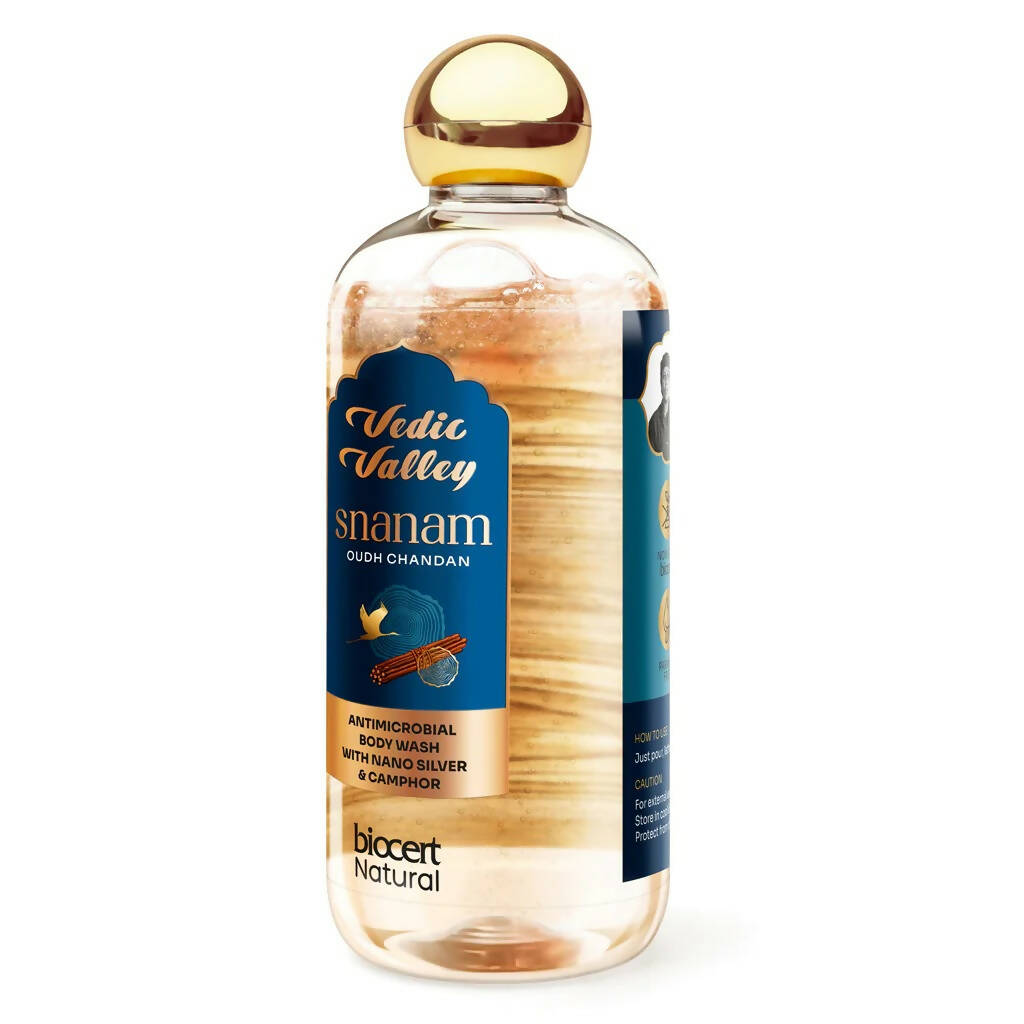 Vedic Valley Mens Long Lasting Hydrating Body Wash Oudh Chandan | Grocsy