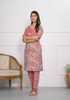Festive Wear Ethnic Red chanderi Stitched Suit - Anbazaar | Grocsy