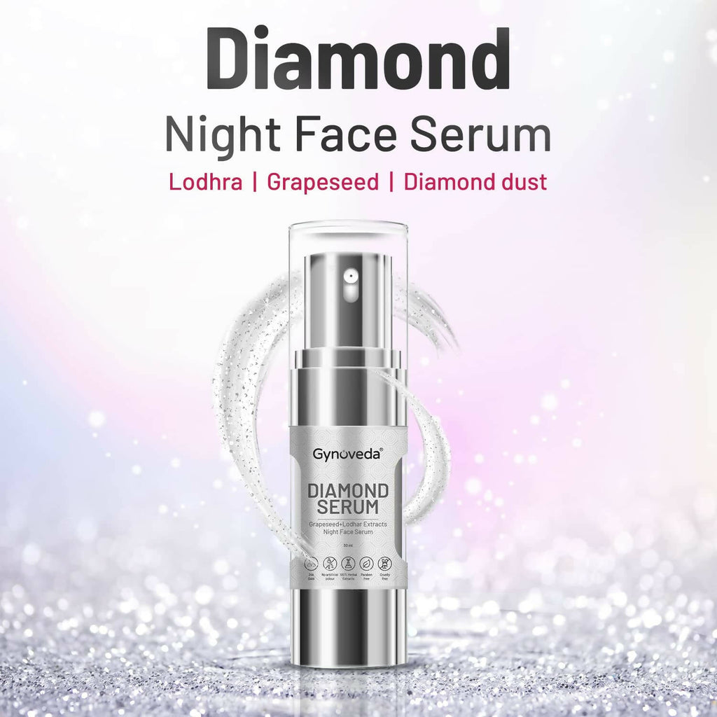 Gynoveda Lodhra And Grapeseed Diamond Face Serum | Grocsy