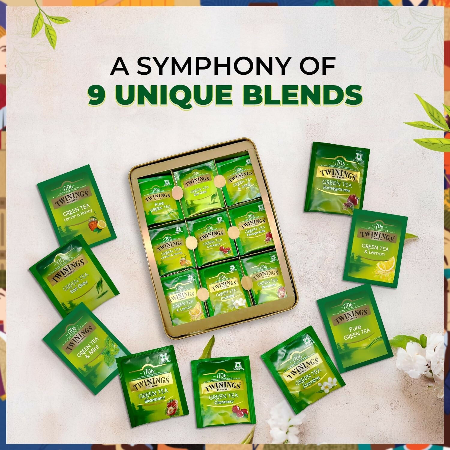 Twinings The Feel Good Collection Assortment Tea Gift Set | Grocsy