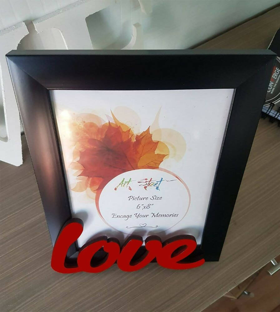 Art Street - Love Table Photo Frame Red & Black For Valentine's Day Gift | Grocsy