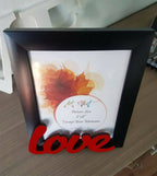 Art Street - Love Table Photo Frame Red & Black For Valentine's Day Gift | Grocsy