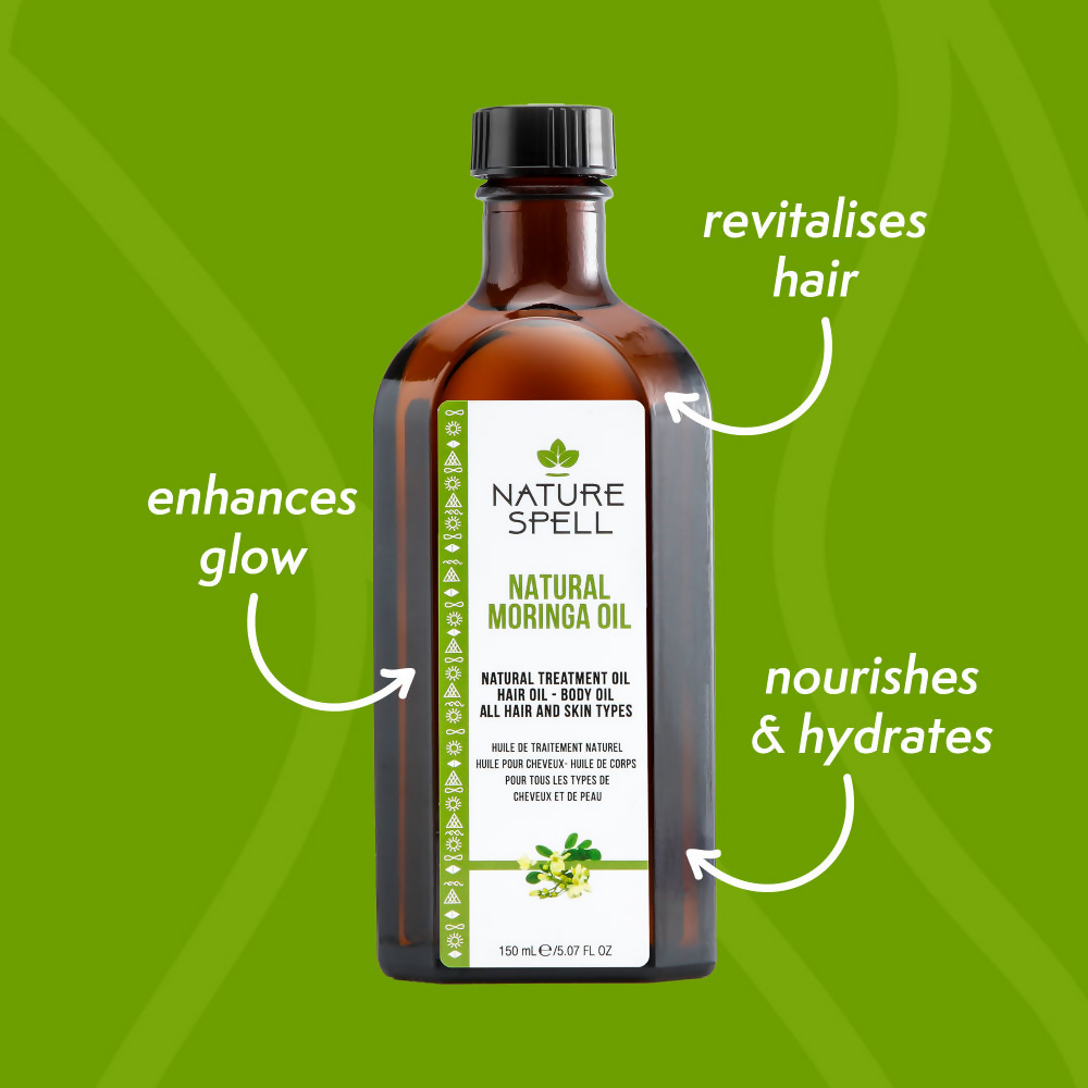 Nature Spell Moringa Oil For Hair & Body | Grocsy