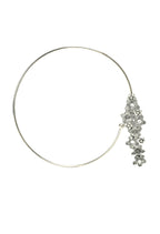 Mominos Fashion Johar Kamal Oxidised Silver-Plated Hasli Design Necklace Choker Set For Women | Grocsy