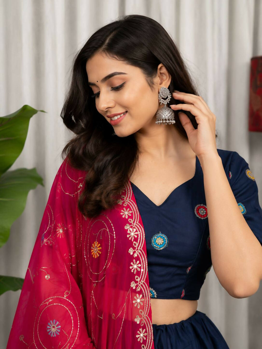 Lehenga Mart Blue Designer Navratri Lehenga Choli for Women | Grocsy