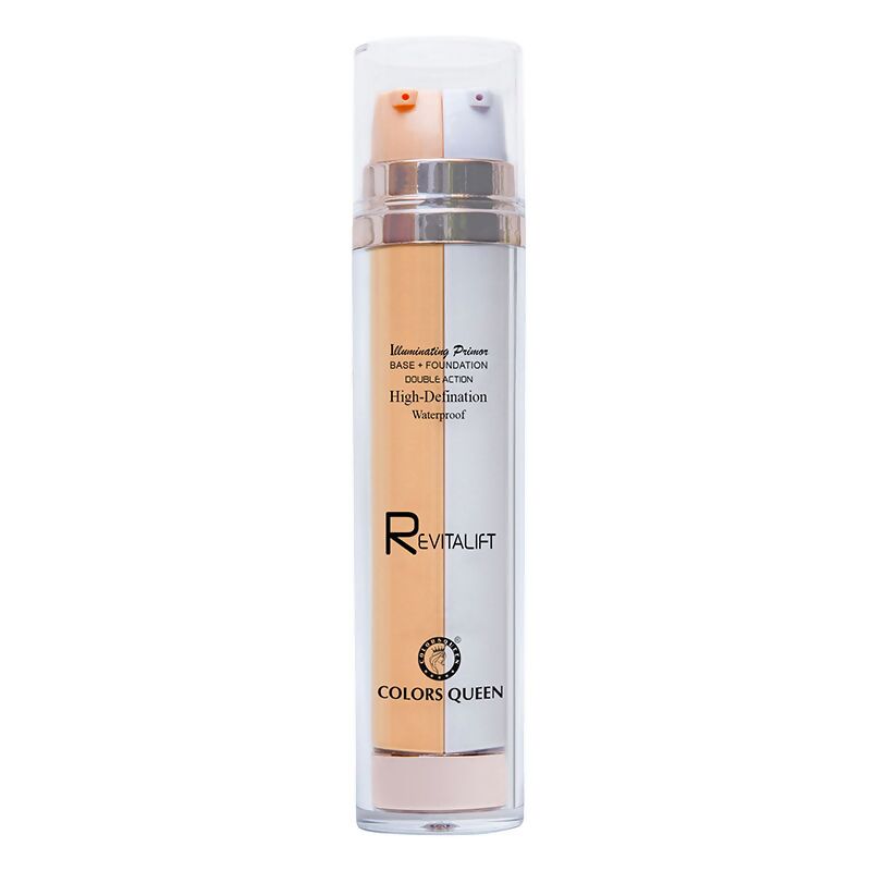 Colors Queen Revitalift Illuminating Primer Base + Foundation - 04 Beige | Grocsy