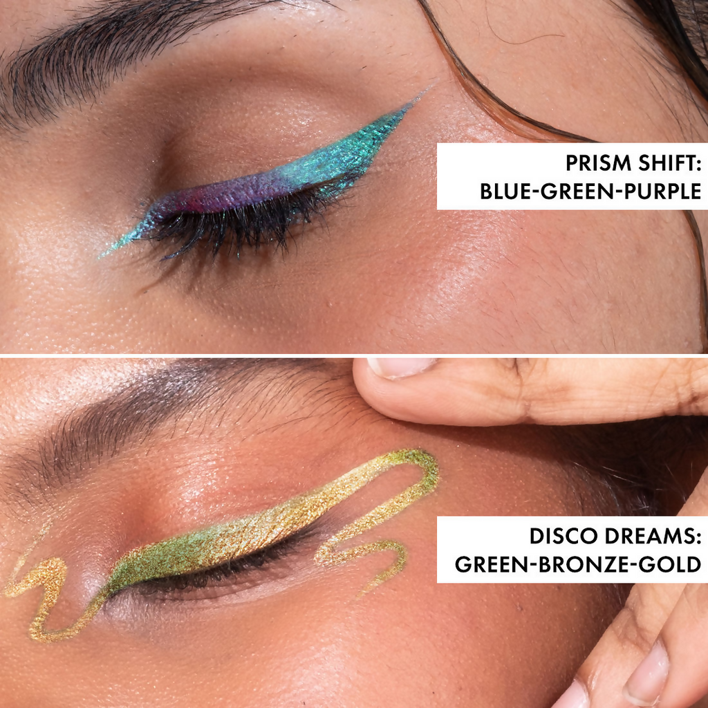 mCaffeine Shades Cosmic Craze Holographic Eyeliner - Prism Shift | Grocsy