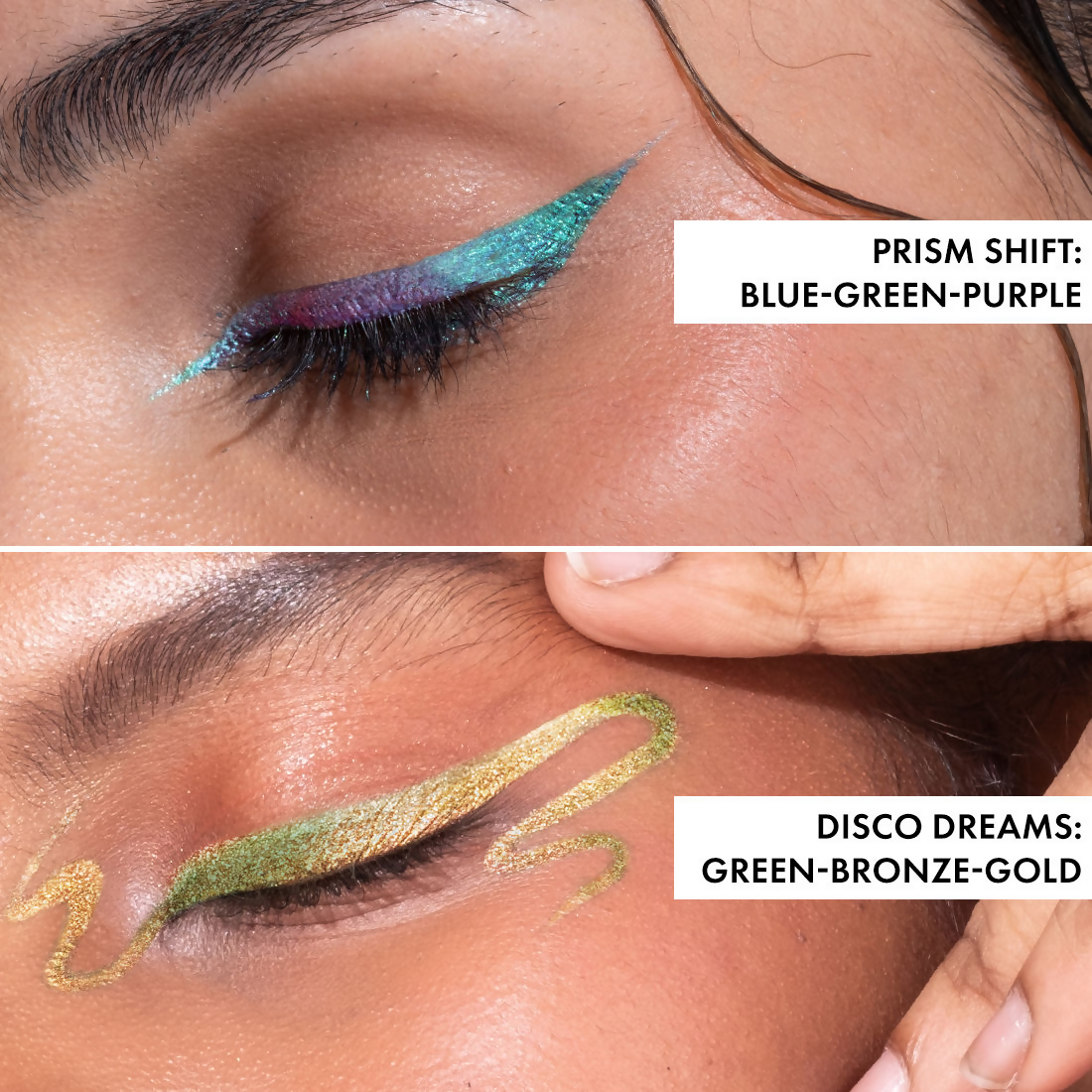 mCaffeine Shades Cosmic Craze Holographic Eyeliner - Prism Shift | Grocsy