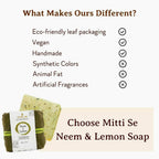 Mitti Se Neem & Lemon Handcrafted Soap | Grocsy