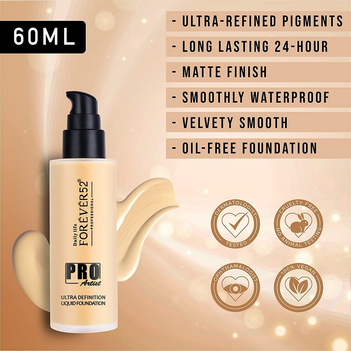 Daily Life Forever52 Pro Artist Ultra Definition Liquid Foundation - Honey | Grocsy