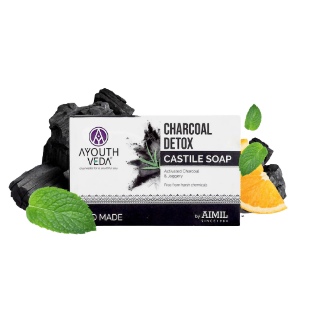Ayouthveda Charcoal Detox Castile Soap | Grocsy