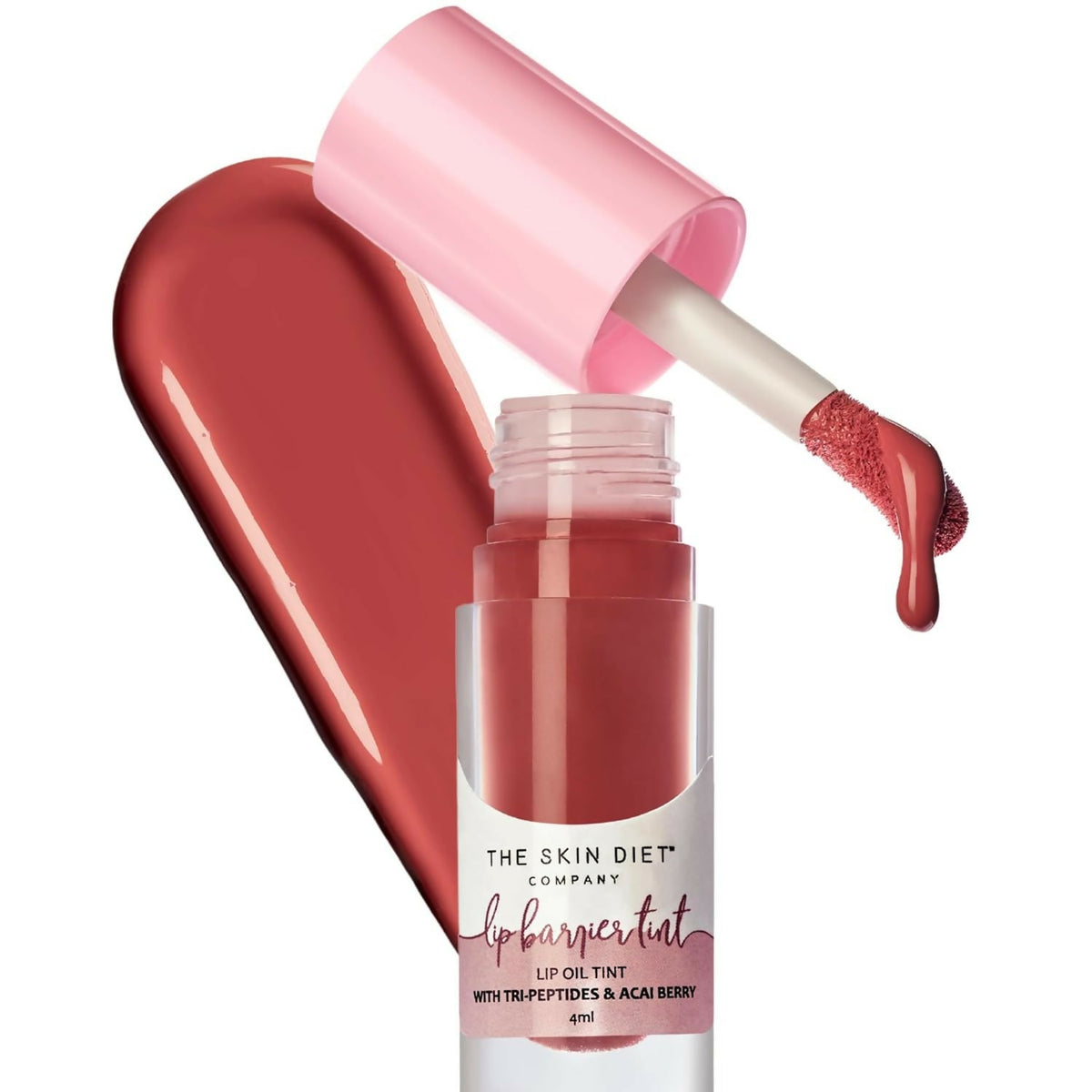 The Skin Diet Company Lip Barrier Tint Pink Affair - Brick Red | Grocsy