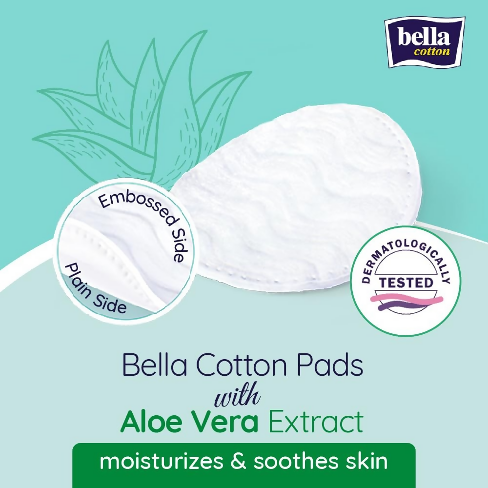Bella Cotton Pads - Aloe Vera Extract | Grocsy