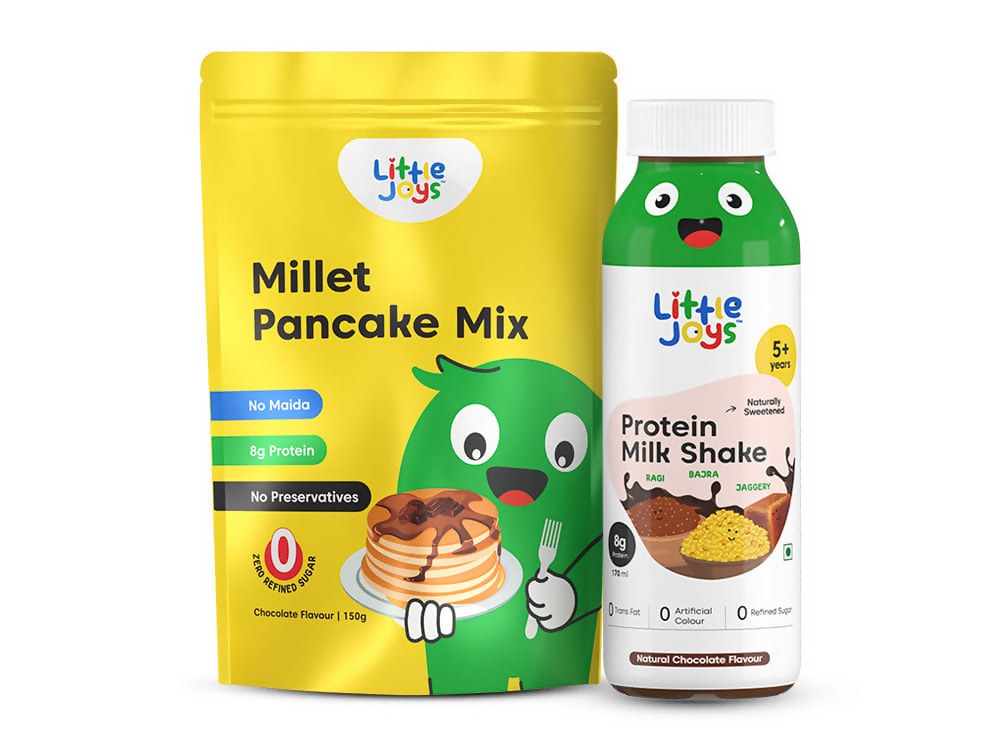 Little Joys Millet Pancake Mix + Protein Milkshake | Grocsy