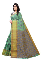Vamika Green Jari Work Cotton Silk Saree (RIDHIMA GREEN) | Grocsy