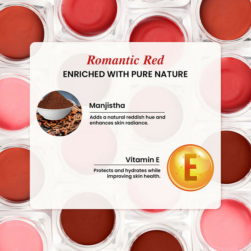 The Skin Story 100% Natural Lip Cheek Eye Tint Nourishing Ayurvedic Safe For Hormones - Romantic Red | Grocsy