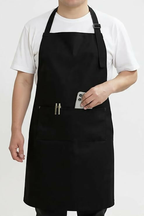 Horseyaart Professional Waterproof Apron For Kitchen/Chef-Black | Grocsy