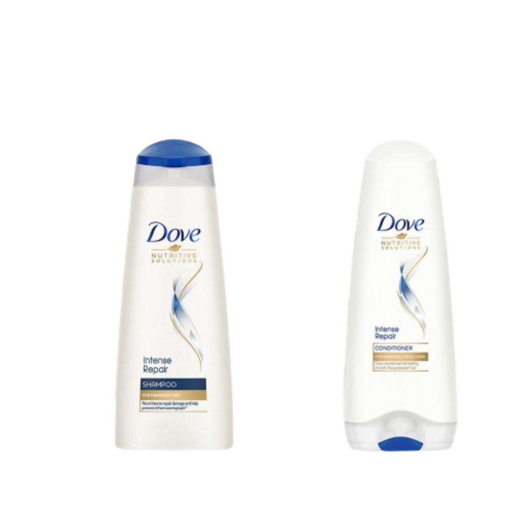 Dove Intense Repair Shampoo + Damage Solutions Intense Repair Conditioner | Grocsy