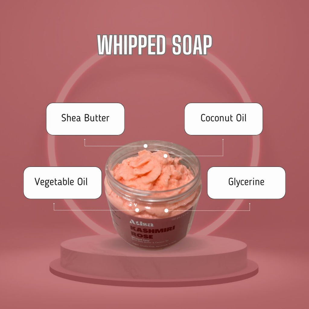 Atisa Kashmiri Rose Whipped Soap | Grocsy