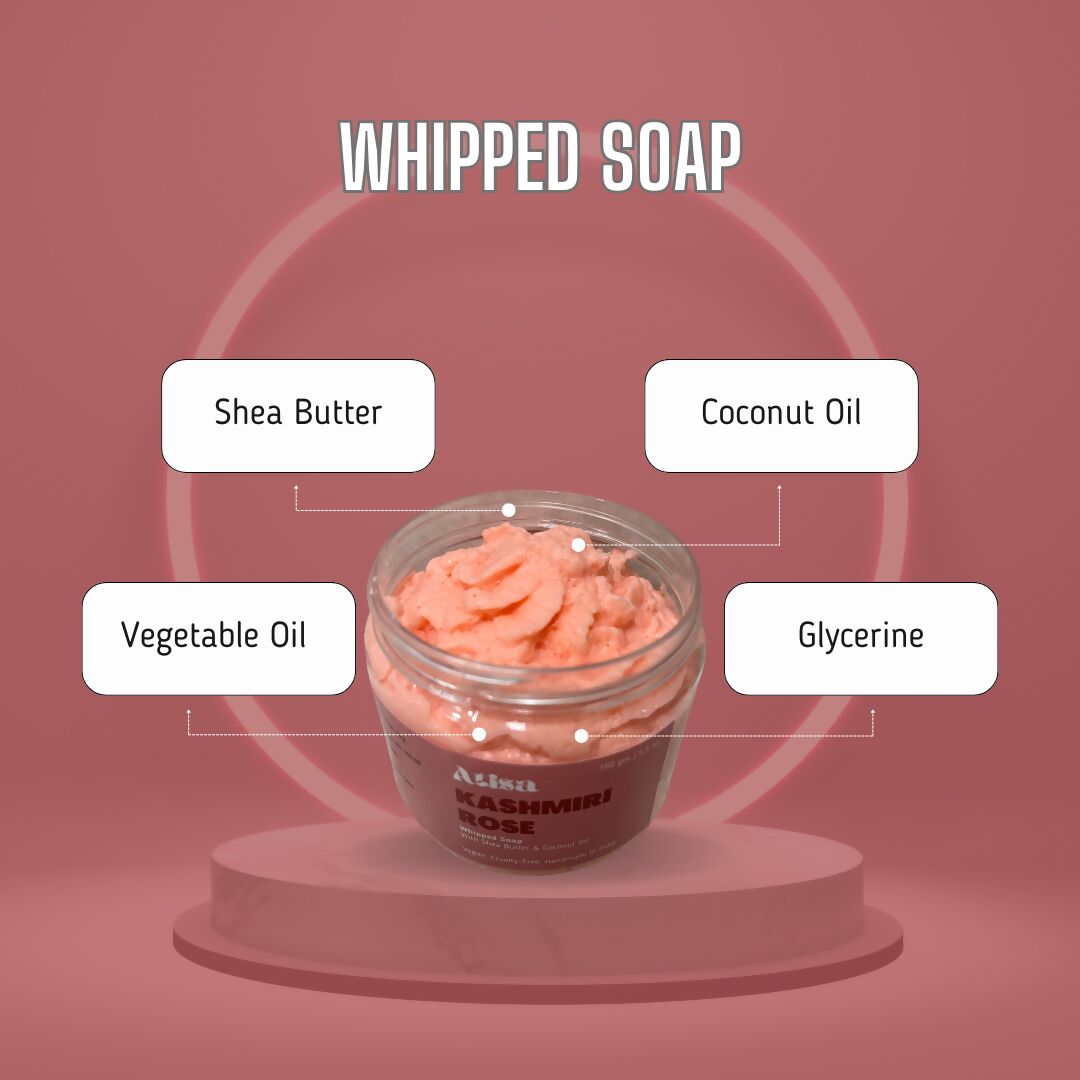 Atisa Kashmiri Rose Whipped Soap | Grocsy