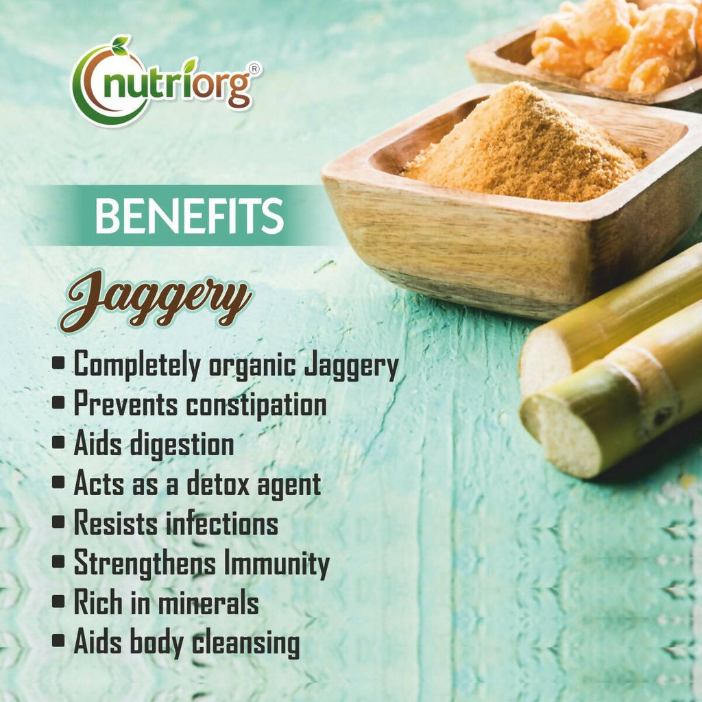 Nutriorg Certified Organic Raw Jaggery | Grocsy