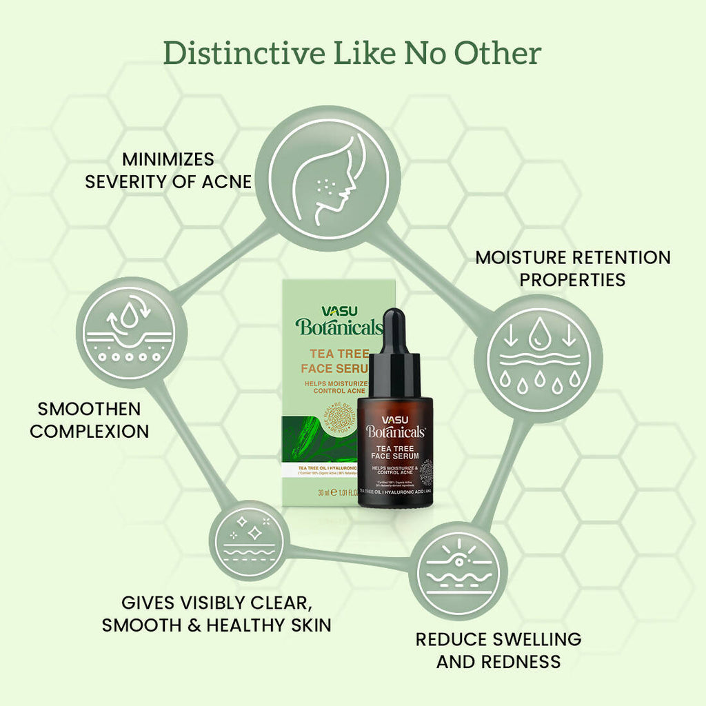 Vasu Healthcare Botanicals Tea Tree Face Serum | Grocsy