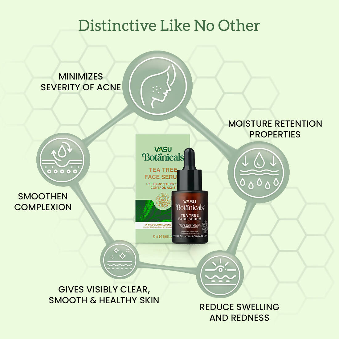 Vasu Healthcare Botanicals Tea Tree Face Serum | Grocsy