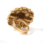 Mominos Fashion Joharkamal Gold-Polished Stone Studded Adjustable Finger Ring - Design 019 | Grocsy
