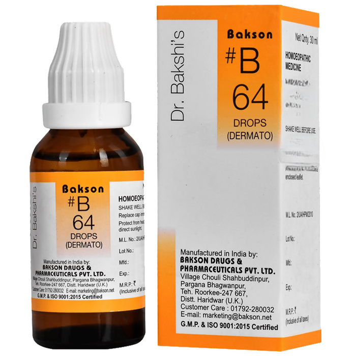 Bakson's Homeopathy B64 Drops | Grocsy