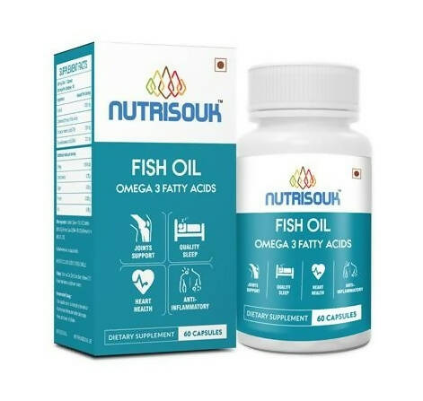 Nutrisouk Fish Oil Omega 3 Fatty Acid Capsules | Grocsy