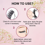 Bronson Professional Pair 6D Long & Natural False Eyelashes - 202 | Grocsy