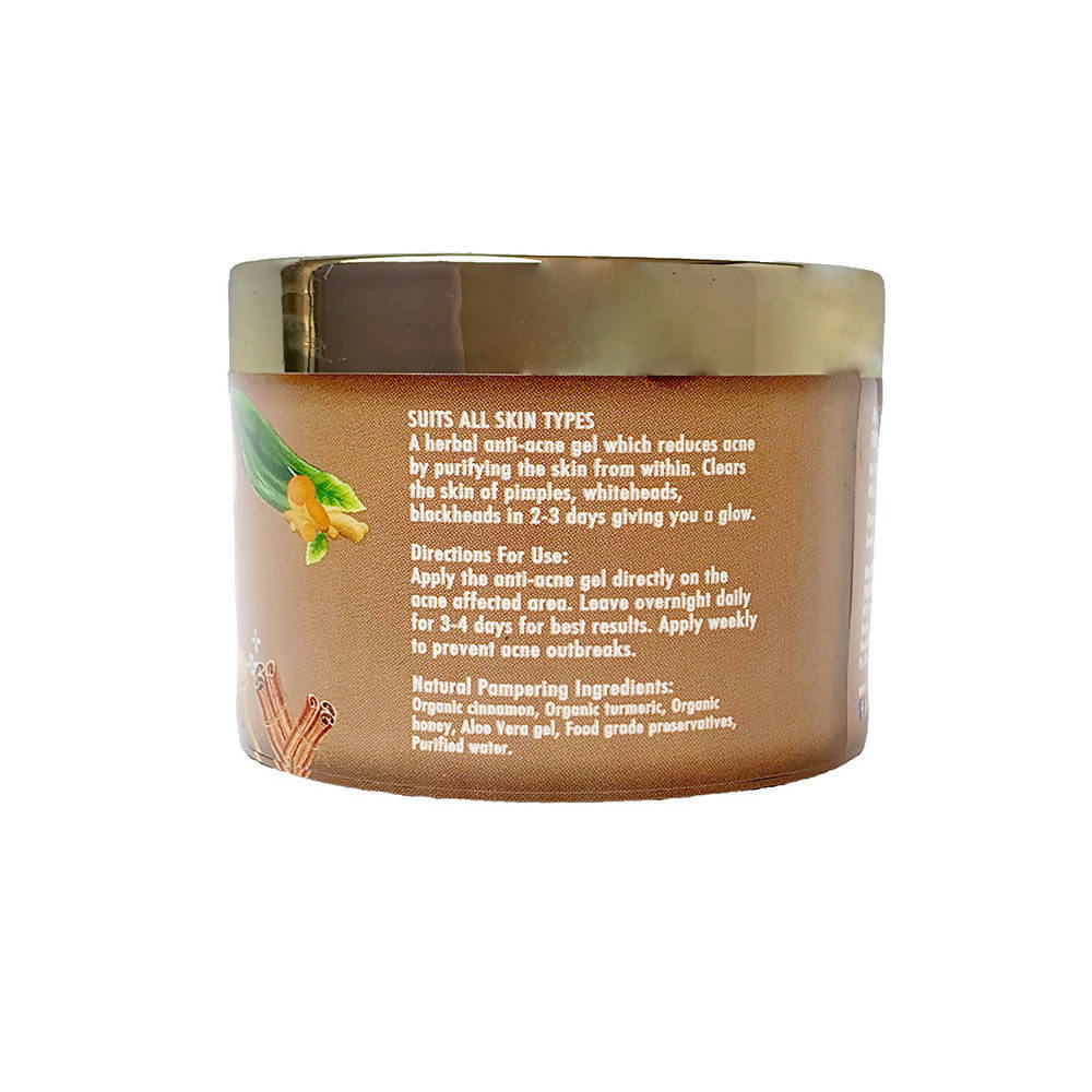Prakriti Herbals Anti-Acne Organic Cinnamon Honey Turmeric Aloevera Gel | Grocsy